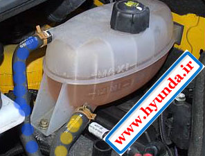 مخزن انبساط آب رادیاتور در خودرو